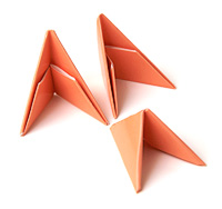 Схема треугольного модуля и трилистника.